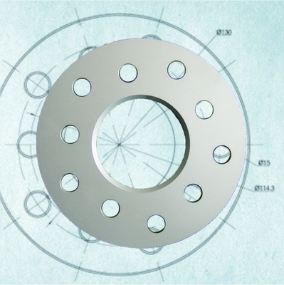 7mm forjou o espaçador liso da roda do boleto de alumínio para o caimão Pimenta de Caiena Panamera de Porsche 911 Boxster