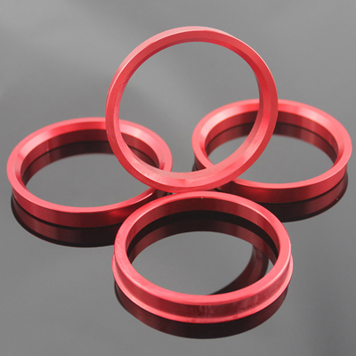 Anodize os anéis céntricos OD73.0 ID63.4 do cubo de alumínio vermelho para Mazda Volvo