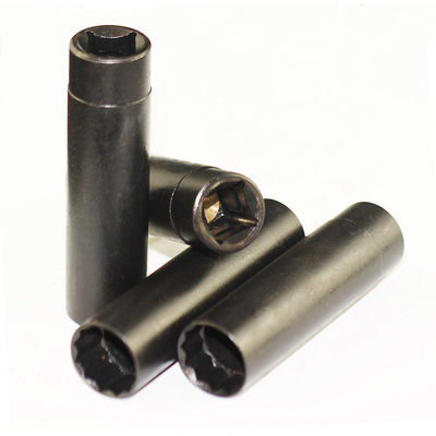 Ponto preto 3/8&quot; do revestimento 12 Dr. fino super de 14mm - soquete magnético da vela de ignição para BMW &amp; MINI murados