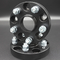 Espaçadores de roda de alumínio forjado preto 25 mm para padrão de parafuso TOYOTA YARiS 5x114,3