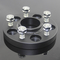 Os espaçadores de alumínio forjados da roda anodizam espaçadores pretos da roda de 5x108 15mm