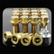 Os parafusos da roda do titânio GR5 M12x1.5 do ouro de RCTuning classificam 10,9 para o chassi de BMW E