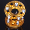 5x100 a 5x114.3 forjou o adaptador céntrico da roda do cubo de alumínio para a cor do ouro de SUBARU